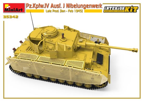Сборная модель 1/35 танк Pz.Kpfw.IV Ausf. J Nibelungenwerk Late интерьерный набор MiniArt 35342