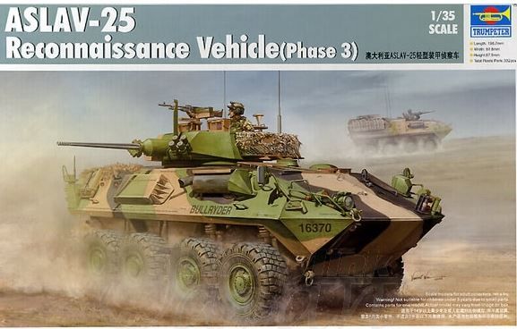 Збірна модель 1/35 австралійська розвідувальна машина ASLAV-25 Trumpeter 00392