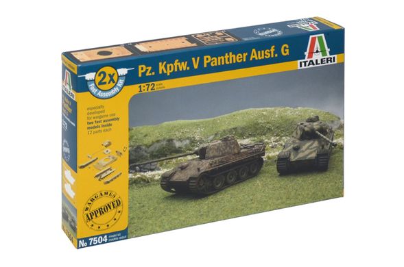 Збірні моделі 1/72 танки Pz.Kfpw. V Panther Ausf. G Italeri 7504