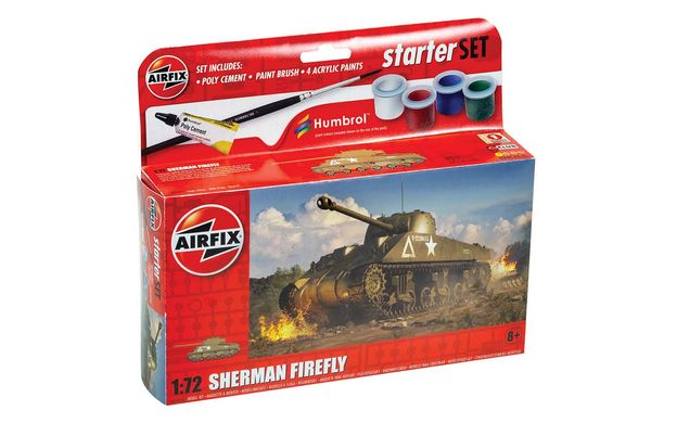 Збірна модель 1/72 танк Sherman Firefly Стартовий набір Airfix A55003