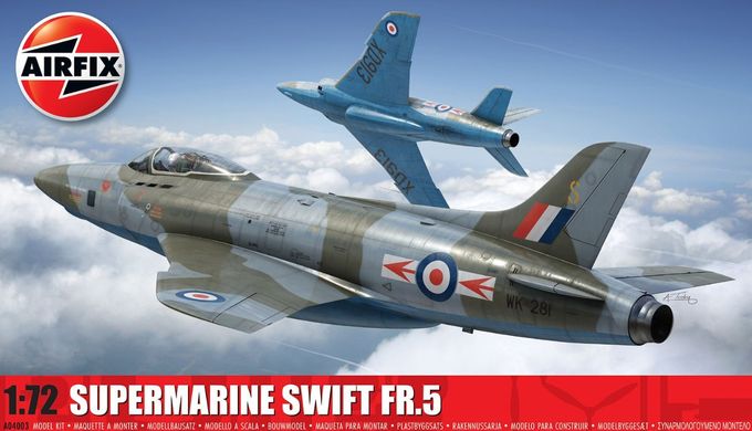 Prefab model 1/72 aircraft Supermarine Swift FR 5 Airfix A04003