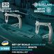 Scale model 1:350 davits Kriegsmarine (4 pcs.) for Revell kit SPALAH 02453