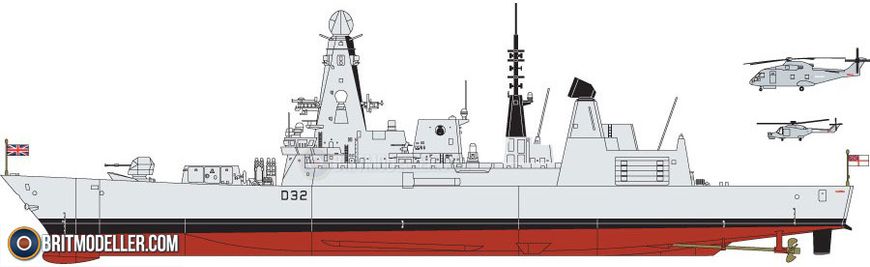 Сборная модель корабля Type 45 Destroyer Airfix 12203