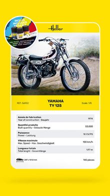 Збірна модель 1/8 мотоцикл Yamaha TY 125 Стартовий набір Heller 56902