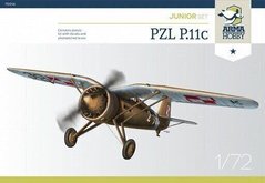 Сборная модель истребителя PZL P.11c - Junior Set Arma Hobby 70016