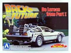 Сборная модель 1/43 автомобиль DeLorean DMC-12 "Back to the Future I" Aoshima 05475