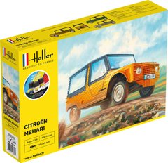 Prefab model 1/24 Citroën Méhari car - Starter kit Heller 56760