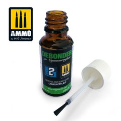 Solvent cleaner for Debonder Ammo Mig 8036 cyanoacrylate adhesive