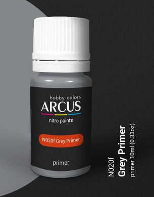 Грунтовка серая на нитрооснове Grey primer Arcus 020