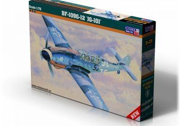 Збірна модель 1/72 німецький одномоторний винищувач D25 BF-109G-12 JG-101 MisterCraft D-25