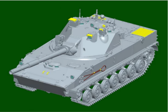 Сборная модель 1/35 легкий танк амфибия 2С25 "Спрут-СД" Trumpeter 09599