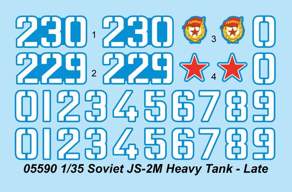 Сборная модель 1/35 Советский тяжёлый танк ИС-2М Trumpeter 05590
