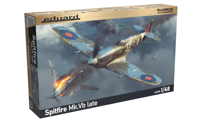 Сборная модель 1/48 самолета Spitfire Mk.Vb late Profipack edition Eduard 82156