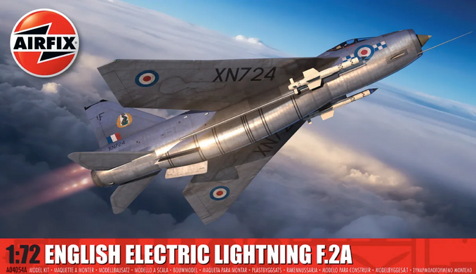 Збірна модель 1/72 літак English Electric Lightning F.2A Airfix A04054A