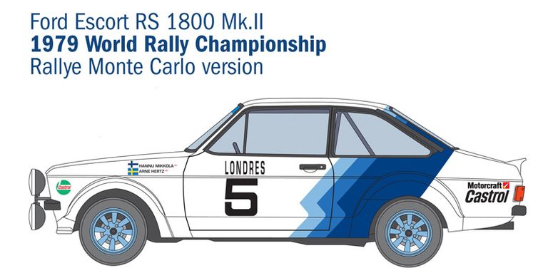 Italeri 3655 Ford Escort RS1800 Mk.II 1/24 model car