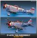 Assembled model 1/72 aircraft P-47D "Bubble top" Academy 12491