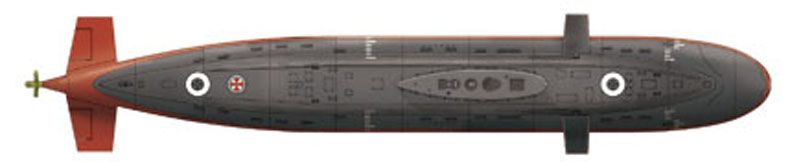 Сборная модель 1/350 подлодка ВМС Китая класса "Кило" HobbyBoss 83501