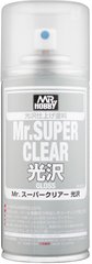 Лак глянсовий в аерозолі Mr. Super Clear Gloss Spray (170 ml) Mr.Hobby B-513