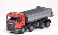 Scania R tipper with 4 axles red Cамосвал Emek 21505