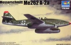 Assembled model 1/144 aircraft Messerschmitt Me262 A-2a Trumpeter 01318