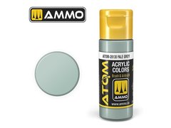 Acrylic paint ATOM Pale Gray Ammo Mig 20130