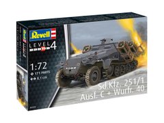 Збірна модель Напівгусеничний бронетранспортерPojazd 1/72 Sd.Kfz. 251/1 Ausf.C+Wurfr40 Revell 03324