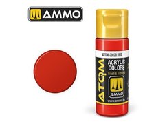 Acrylic paint ATOM Scarlet Red Ammo Mig 20028