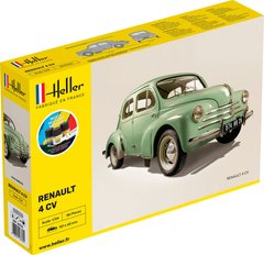 Сборная модель автомобиля Renault 4 CV - Starter Set Heller 56762 | 1:24