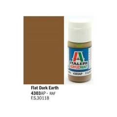 Акриловая краска темная земля матовая Flat Dark Earth 20ml Italeri 4303