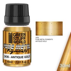 Pigments are made from real metals Pure Metal Pigments ANTIQUE GOLD 30 ml GSW 2436