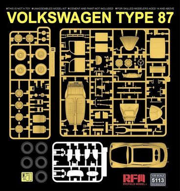 Сборная модель 1/35 автомобиля Volkswagen Type 87 Rye Field Model 5113