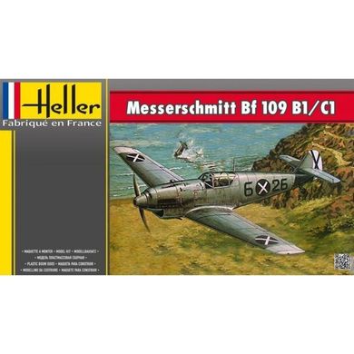 Сборная модель 1/72 самолета Messerschmitt Bf 109 B1/C1 Heller 80236