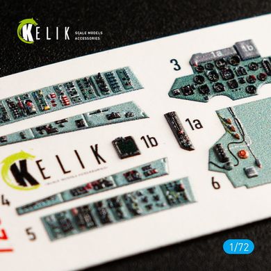 Interior 3D Stickers 1/72 SU-27 for Trumpeter Kelik Kit K72040, In stock
