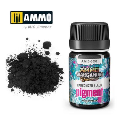Пігмент Carbonized Black Ammo Mig 3052