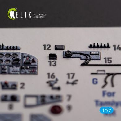 3D наклейки 1:72 для Il-2 Shturmovik (Tamiya) Kelik K72138