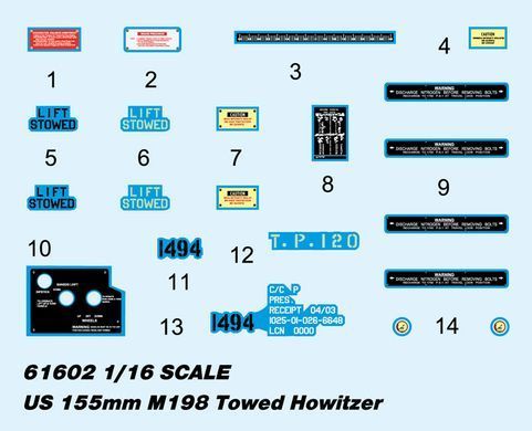 Сборная модель 1:16 гаубица US M198 155mm Towed Howitzer I Love Kit 61602