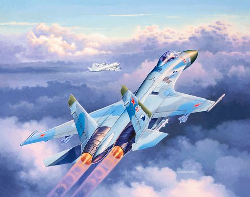 Сборная модель 1/144 самолет Suchoi Su-27 Flanker Revell 03948