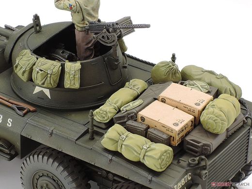 Сборная модель Бронетраспортёр US M8 Light Armored Car "Greyhound" Combat Patrol Set Tamiya 25196