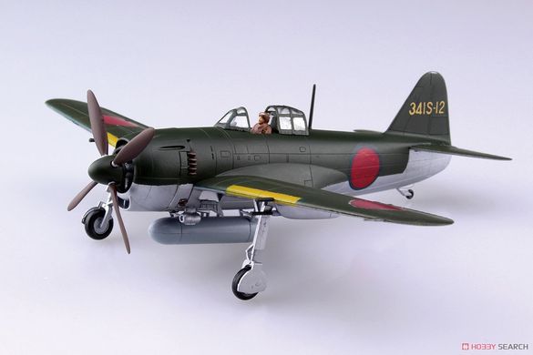 Сборная модель 1/72 самолет N1K1-Ja Shiden Model 11 Ko Aoshima 066003