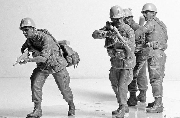Figures 1:35 jungle patrol, Vietnam War MASTER BOX 3595