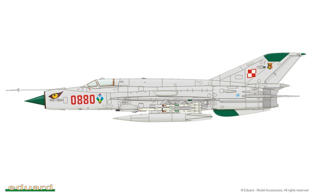Збірна модель 1/48 літак Mikoyan-Gurevich MiG-21BIS ProfiPack Eduard 8232