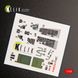 1/48 F-16C "Fighting Falcon" Interior 3D Stickers for Kinetic Kelik Kit K48034, Out of stock