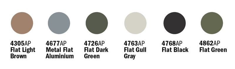 Набор акриловых красок ВВС США во время войны во Вьетнаме 6 шт Italeri 443AP