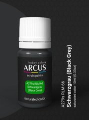 Acrylic paint RLM 66 Schwarzgrau (Black Grey) ARCUS A279