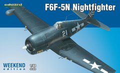 Assembled model 1/48 F6F-5N Nightfighter Weekend Edition Eduard 84133