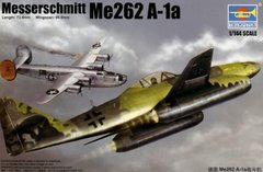 Assembled model 1/144 aircraft Messerschmitt Me 262A-1a Trumpeter 01319