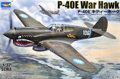 assembly model aircraft 1/32 P-40E Kittyhawk Trumpeter 02269