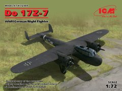 Сборная модель 1/72 самолет Do 17Z-7, Немецкий ночной истребитель 2 Мировой войны ICM 72307