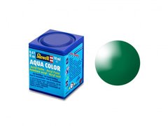Акрилова фарба смарагдово -зелений, глянсовий, 18 мл Aqua Color Revell 36161