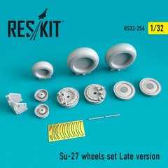 Scale Model Su-27 Late Version Wheel Kit (1/32) Reskit RS32-0256, Out of stock